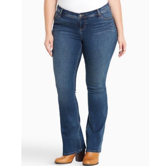 EUC TORRID PLUS Size 20R 20 Luxe Slim Boot Jean Medium Wash denim - Picture 4 of 12